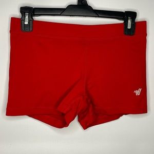 Red Varsity Athletic Shorts